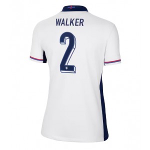 Fotbalové Dres Anglie Kyle Walker #2 Dámské Domácí Oblečení ME 2024 Krátký Rukáv